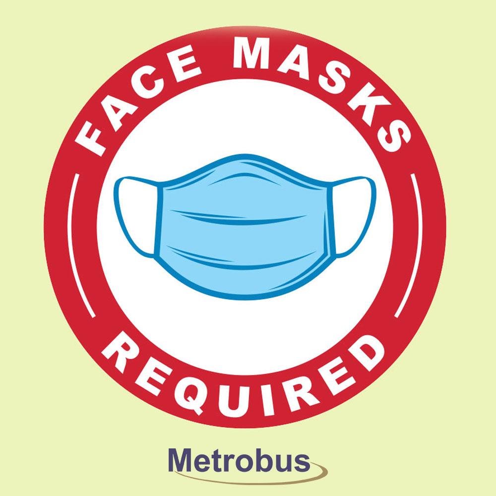 Face masks required on board effective August 24th.